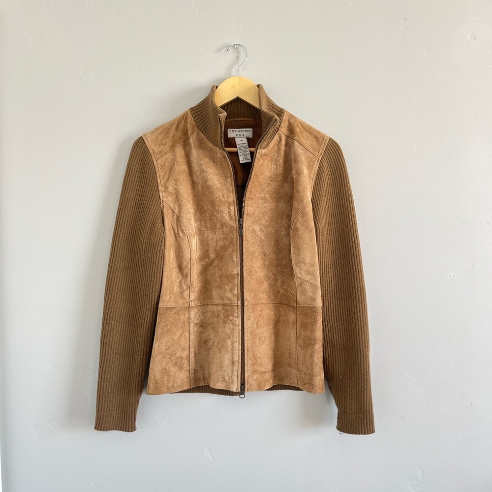 Covington | Vintage Genuine Leather Zip Up Jacket